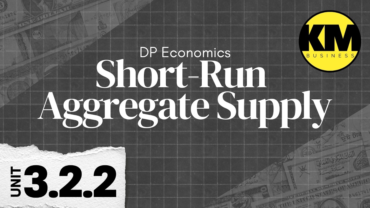 IB Economics 3.2.2: Short-Run Aggregate Supply (SRAS)