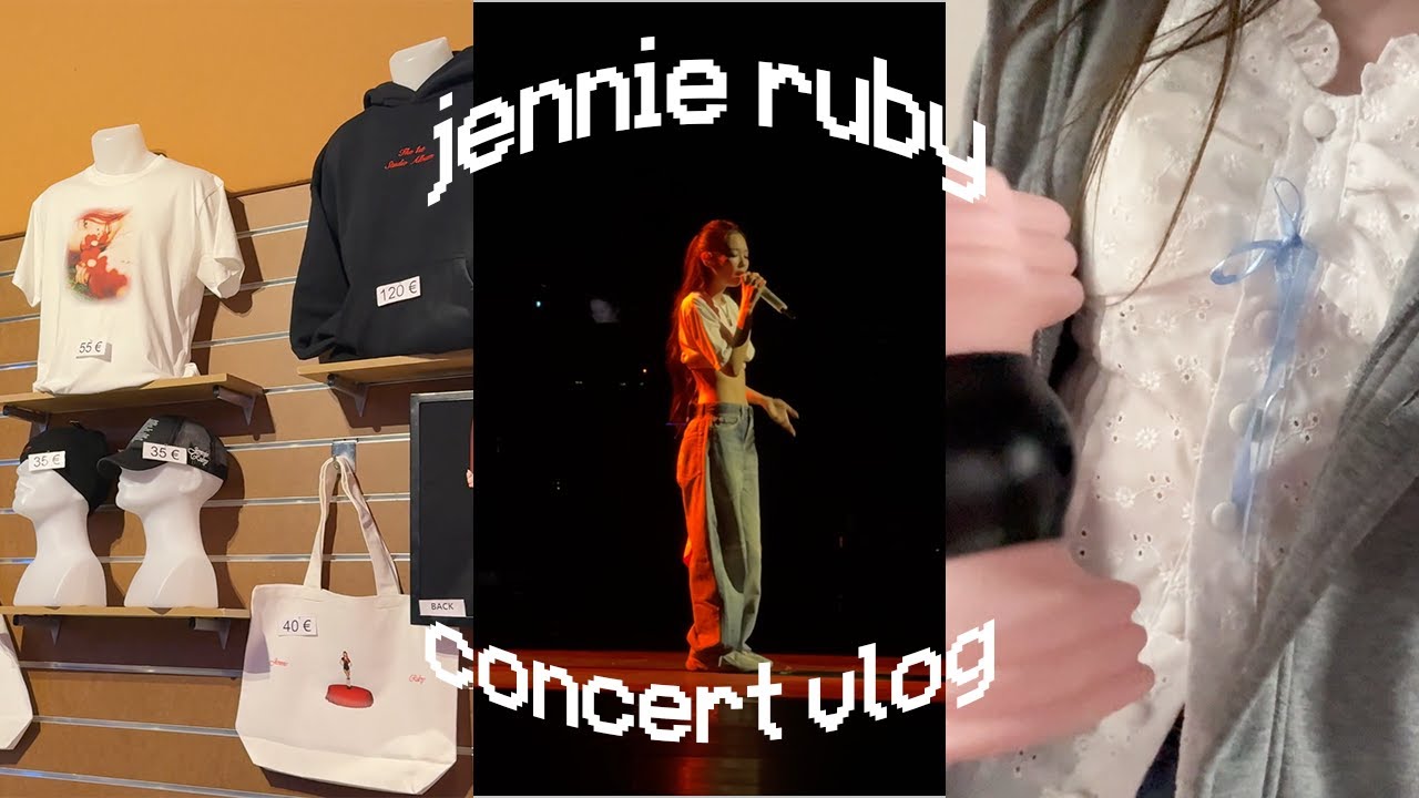 concert vlog: jennie's ruby experience concert in paris