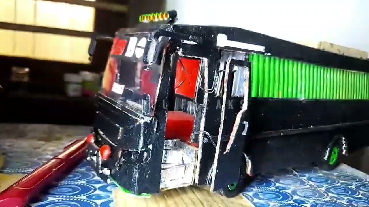 miniature tourist bus sliding door making malayalam / zed one making part 5 /ATHUL FREAKS