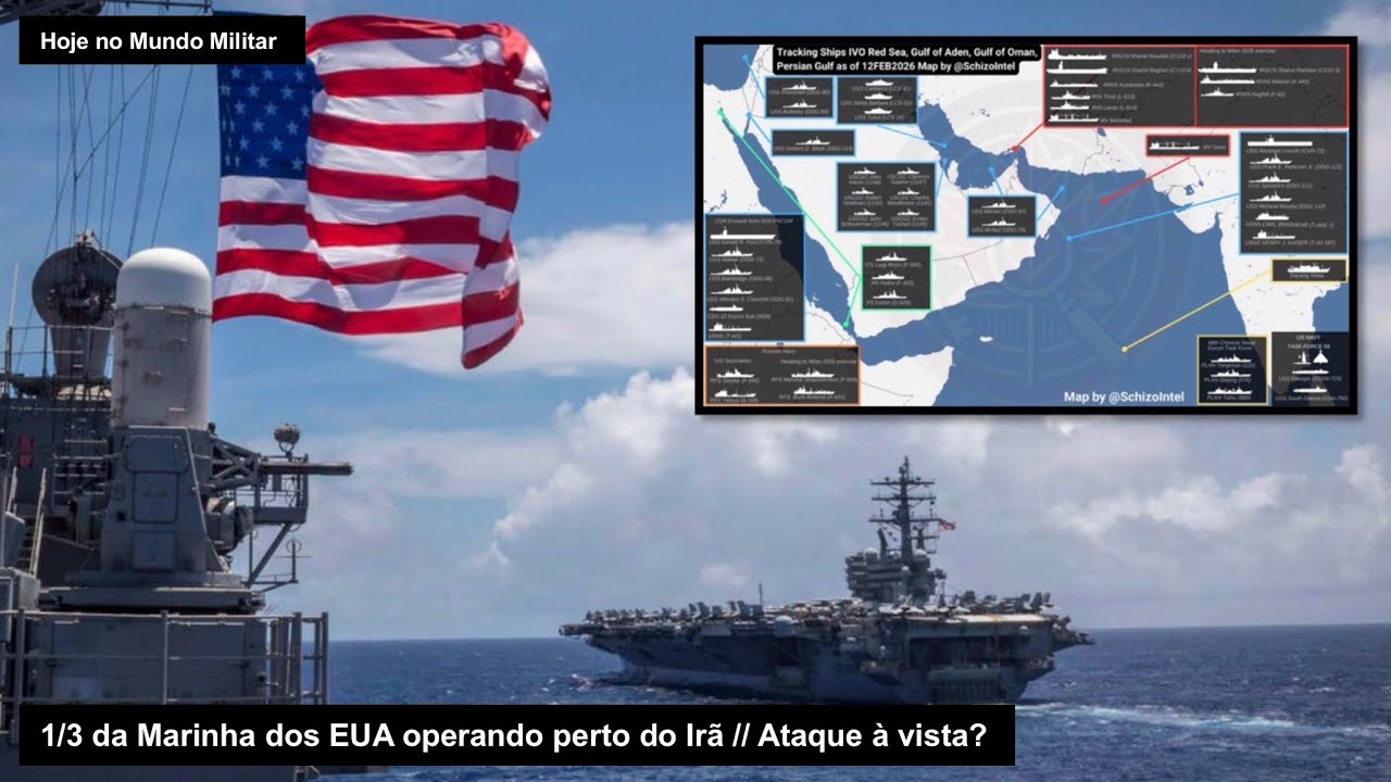 1/3 da Marinha dos EUA operando perto do Irã – Ataque à vista?