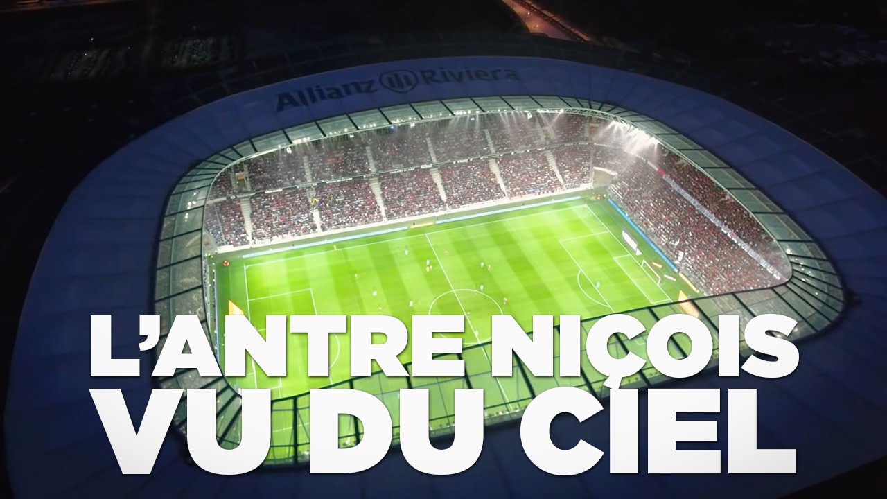 OGC Nice – St Etienne : vol en drone au-dessus de l’Allianz Riviera
