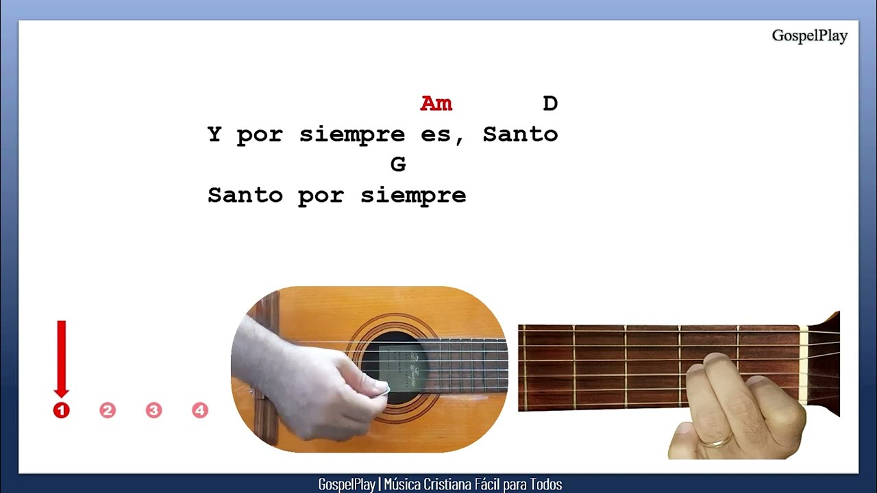 Alabanza Cristiana | Santo Por Siempre | Acordes fáciles (Guitarra)