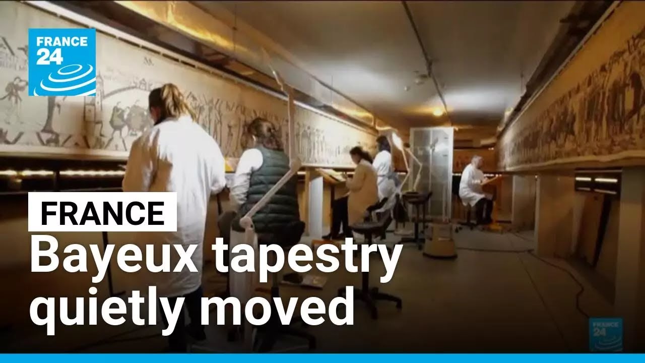 Ancient embroidery from Bayeux museum moved to secret storage ahead of UK loan &bull; FRANCE 24 English