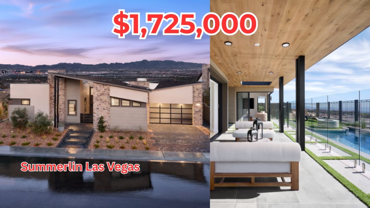 $1,725,000 Modern Home For Sale in Summerlin Las Vegas | Tri Pointe