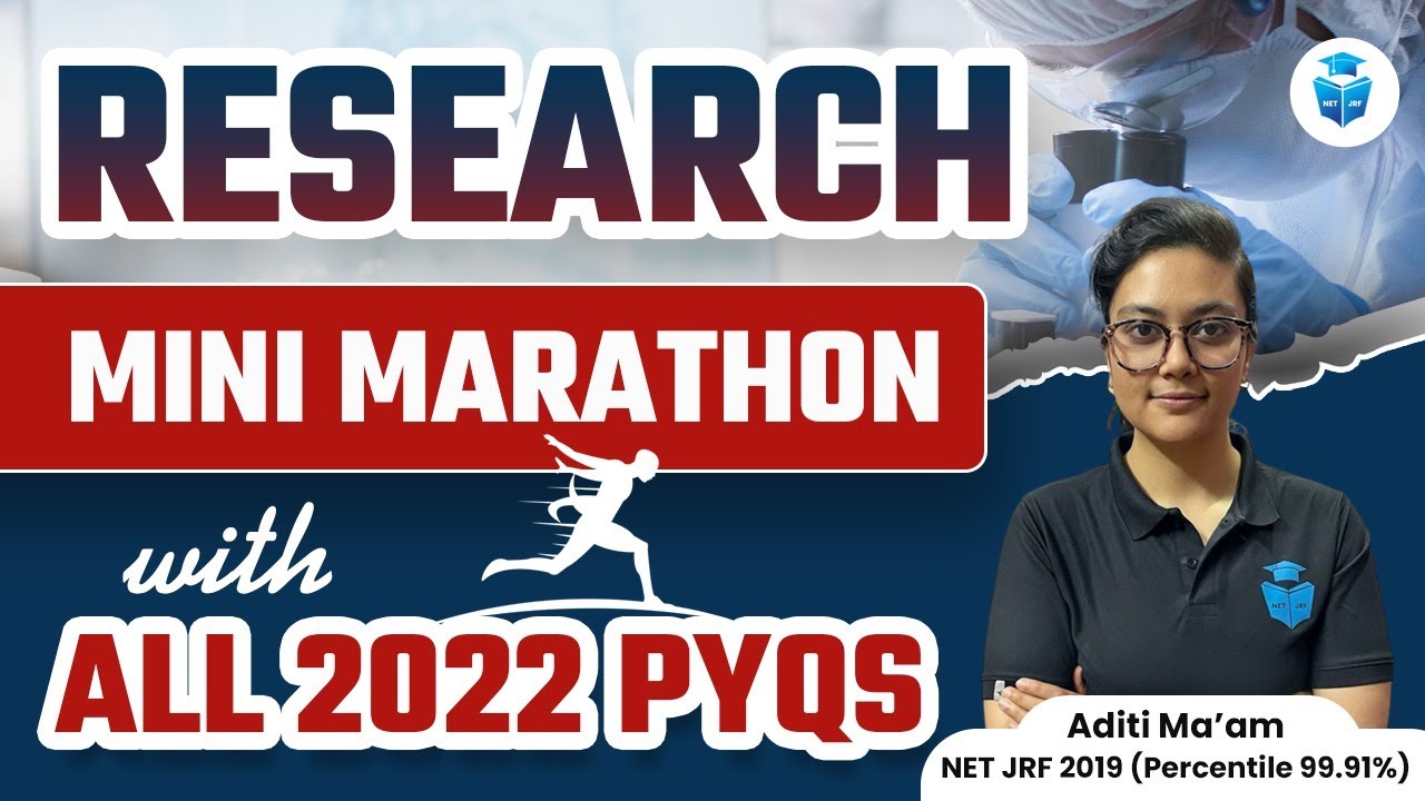 🔥 UGC NET Paper 1 Research Aptitude MCQs | Research Marathon by Aditi Mam | All 2022 PYQs | JRFAdda
