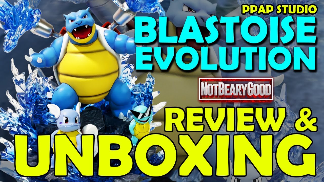 MY FIRST POKEMON STATUE!! Blastoise Evolution Line Unboxing and Review [PPAP Studio]