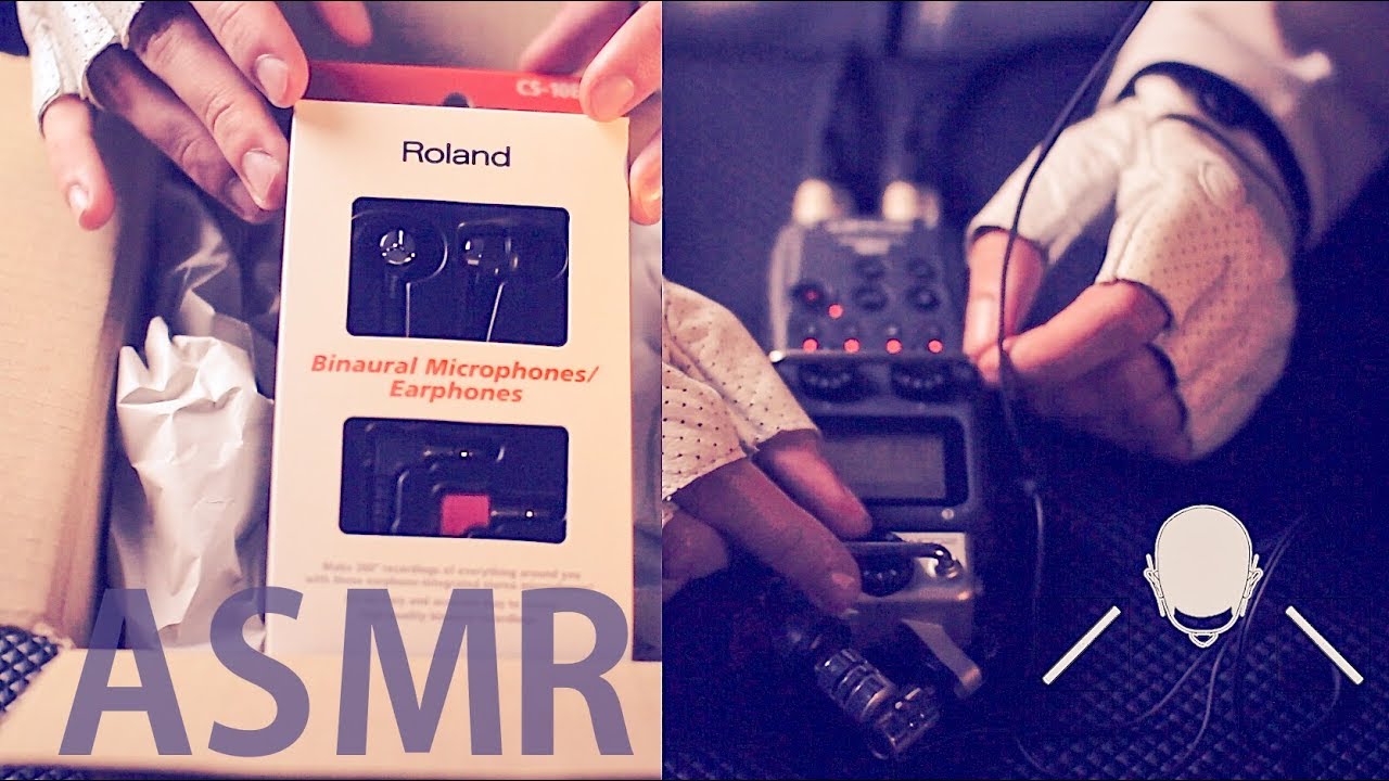 ASMR UNBOXING New Binaural Mic 🎙️Roland CS-10EM + TEST 🎤FRENCH Soft Spoken
