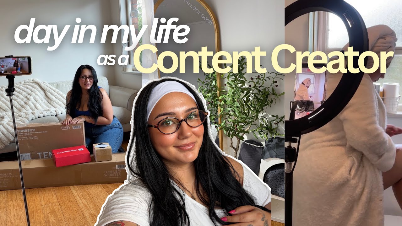 what i actually do all day as a content creator | BTS vlog