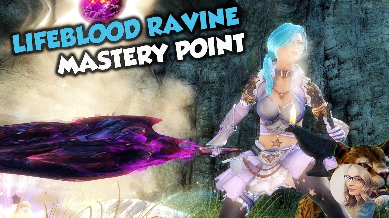 GW2 Lifeblood Ravine Mastery Point | Desert Highlands Insight Lifeblood Falls Grub Ledge