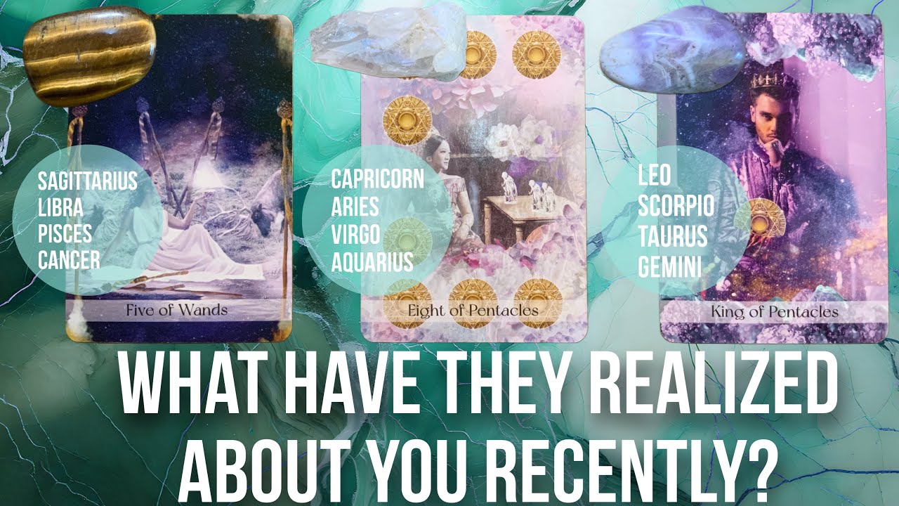 What have they realized about you recently?🤔🤭🤯 [person on your mind] - Pick a card Tarot reading 