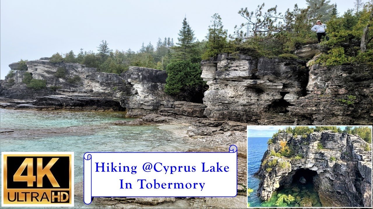 Hiking at Cyprus Lake in Tobermory - 4K