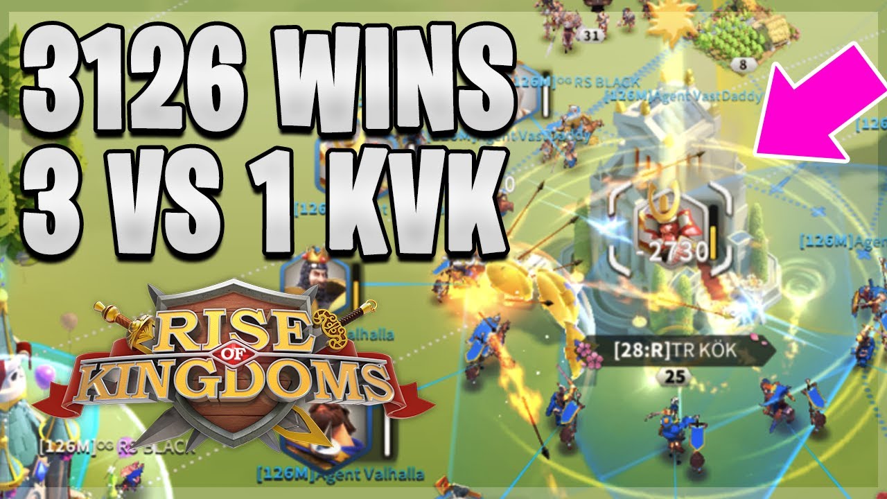3126 Smashes Opponents in a 3 vs 1 KvK Season 1 Early Game | Rise of Kingdoms