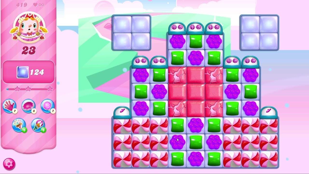 Candy Crush Saga LEVEL 419 | NO BOOSTERS (new version*)✔️