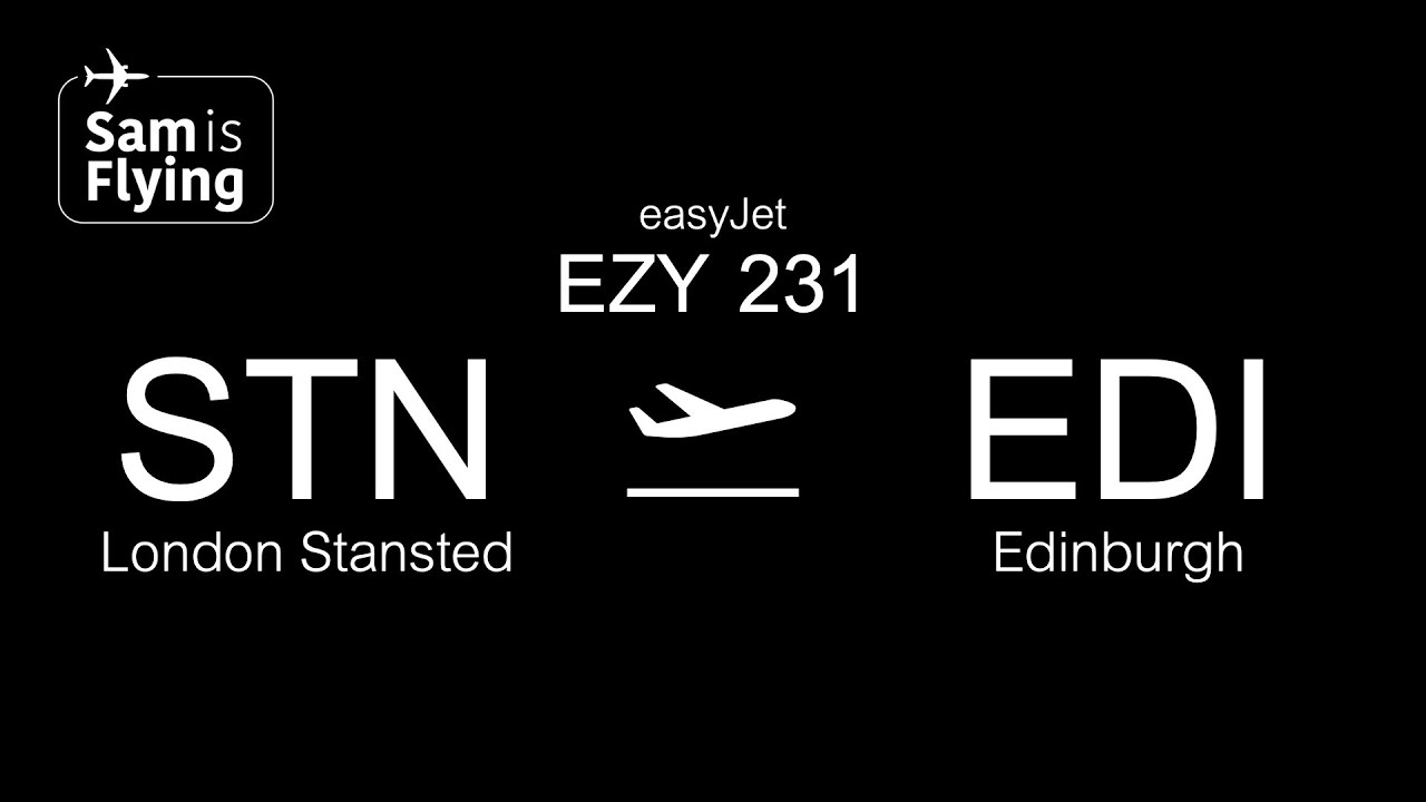 easyJet Airbus A319-111 | EZY231 | London Stansted to Edinburgh | *FULL FLIGHT*