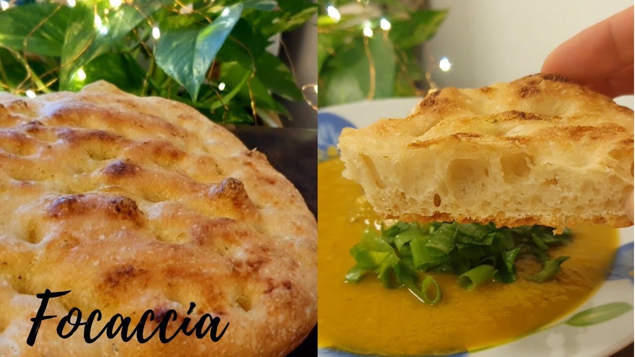 COMO FAZER FOCACCIA SIMPLES e SEM SOVAR