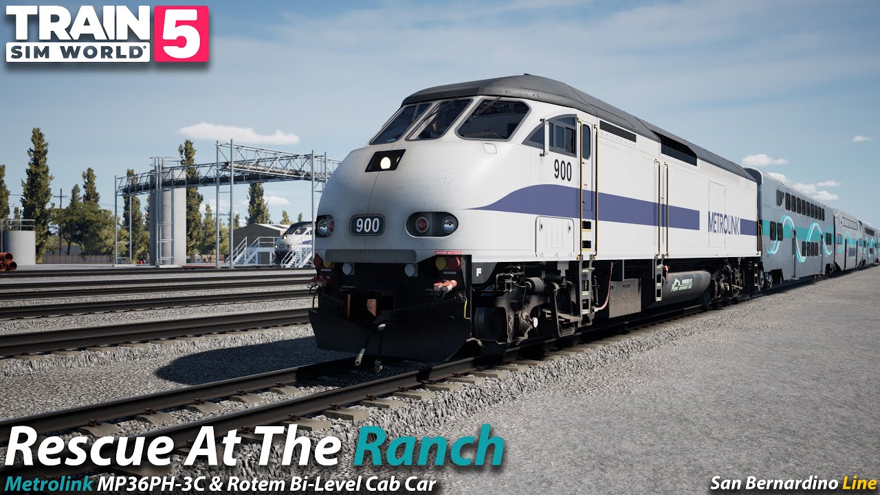 Rescue At The Ranch : San Bernardino Line : Train Sim World 5 [4K 60FPS]