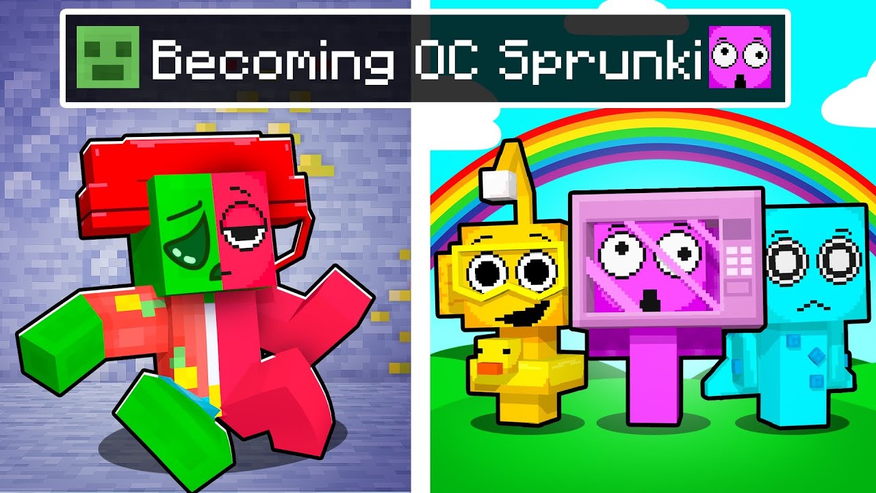 Becoming OC SPRUNKIS in Minecraft!