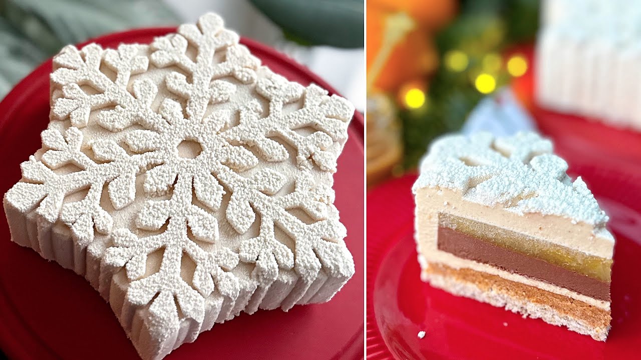HÓPEHELY TORTA❄️ mogyoró praliné 🌰 narancs 🍊 étcsoki 🍫- BebePiskóta 