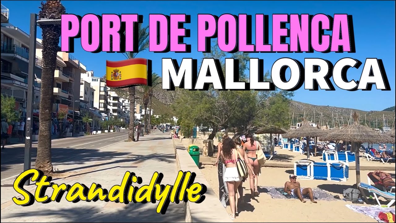 Port de Pollença🌴🏖️MALLORCA island🩷NEW Strand & Promenade Teil 2 TOP! #mallorca #travel #british 
