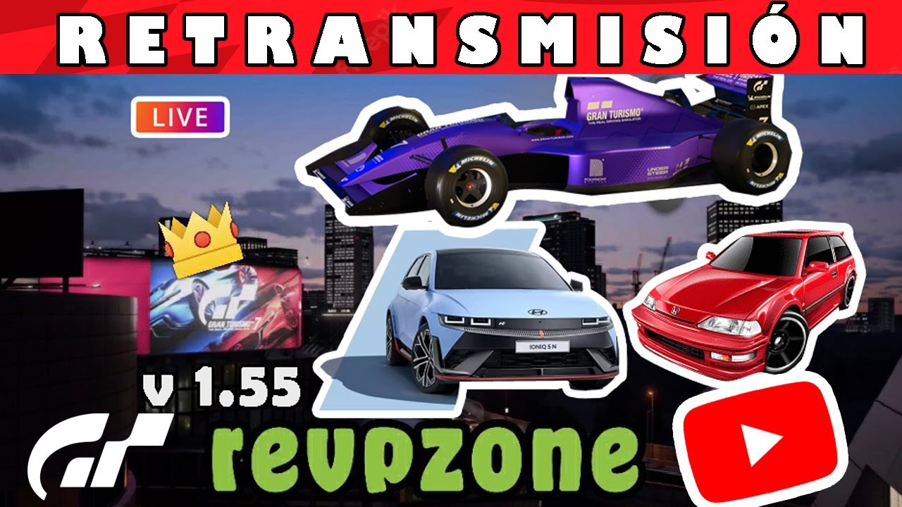 🔴 | Stream 👑 Gran Turismo 7 v1.55 Honda Civic, F3500, Hyundai IONIQ 5 & R6 vs GTSophy 🔥 revpzone