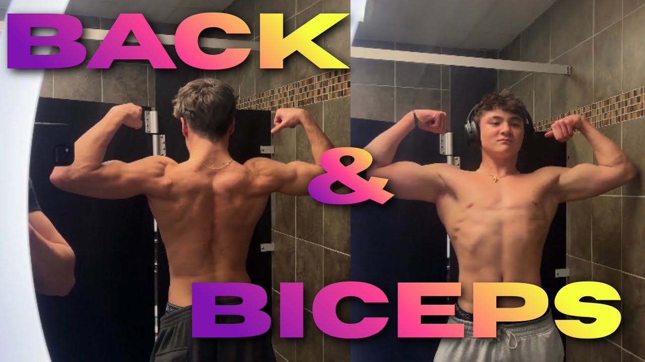 2 gymcels hit Back and Biceps