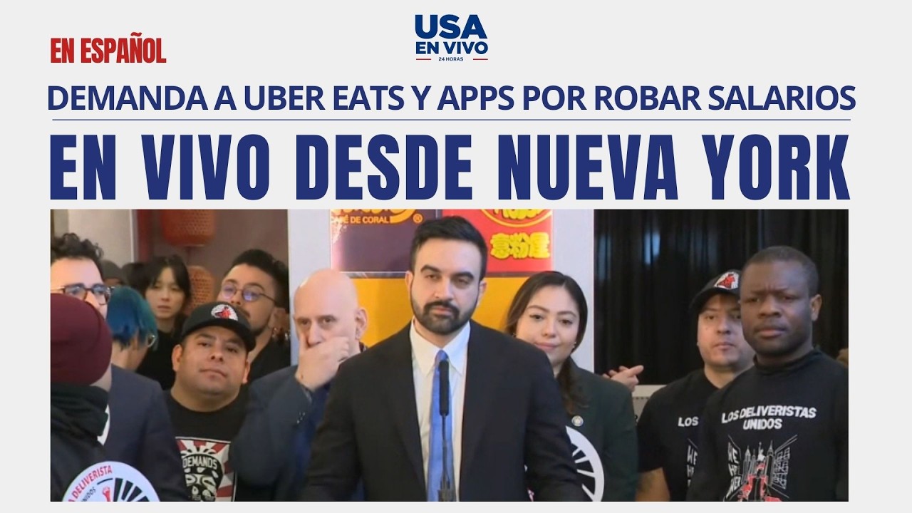 EN VIVO: Mamdani demanda a Uber Eats y apps por robar salarios a repartidores | USA EN VIVO 🔴