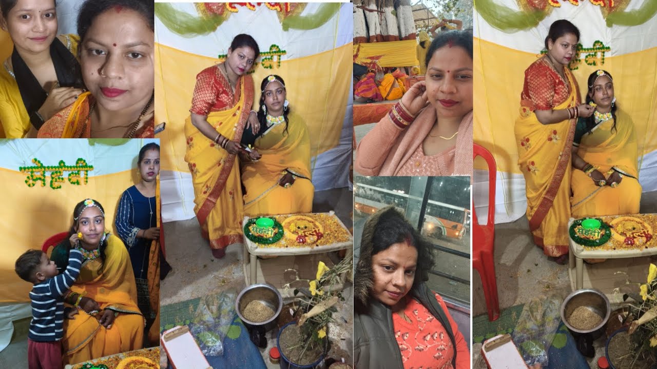 Dolly ki haldi mehndi celebration..ki hamne khub masti