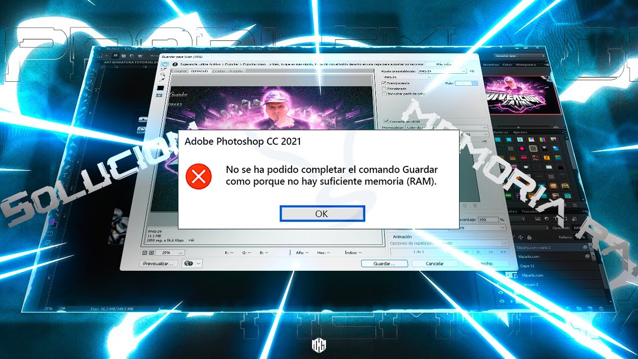 ✅CÓMO SOLUCIONAR EL PROBLEMA DE MEMORIA RAM EN PHOTOSHOP 2022 - D.C.M STUDIOS✅