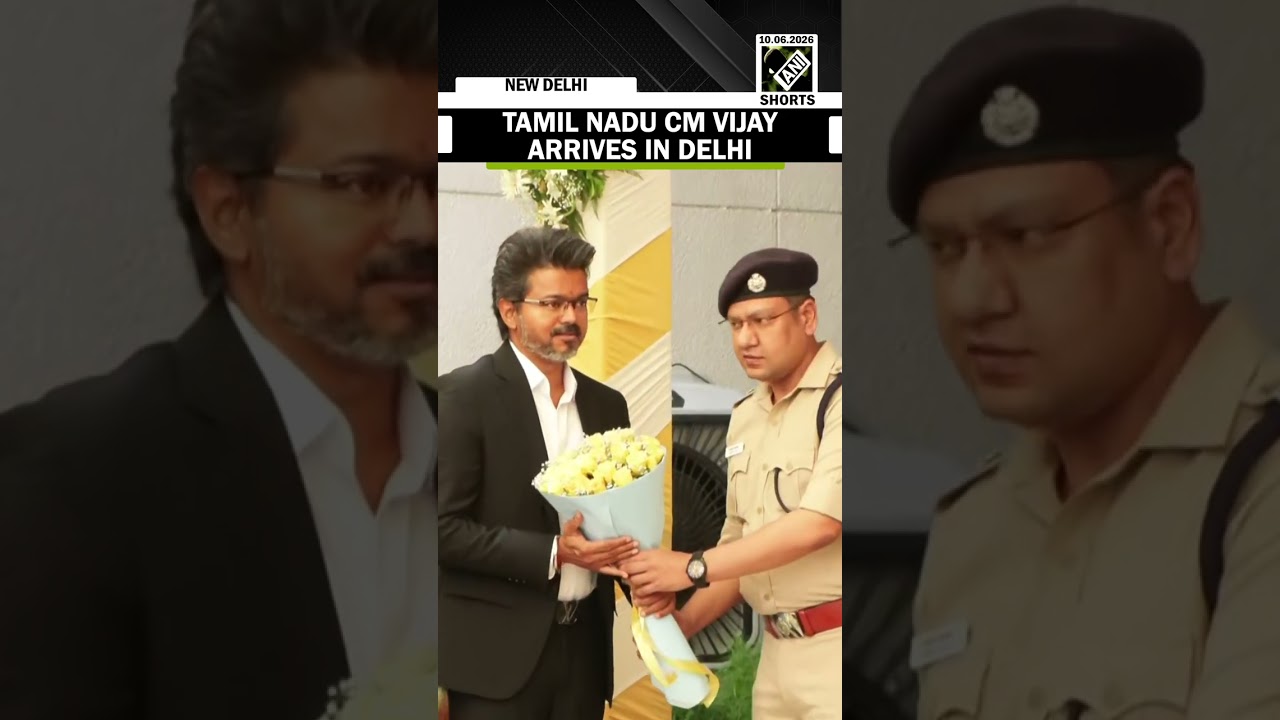 Tamil Nadu Chief Minister C Joseph Vijay arrives in Delhi to attend NITI Aayog meeting