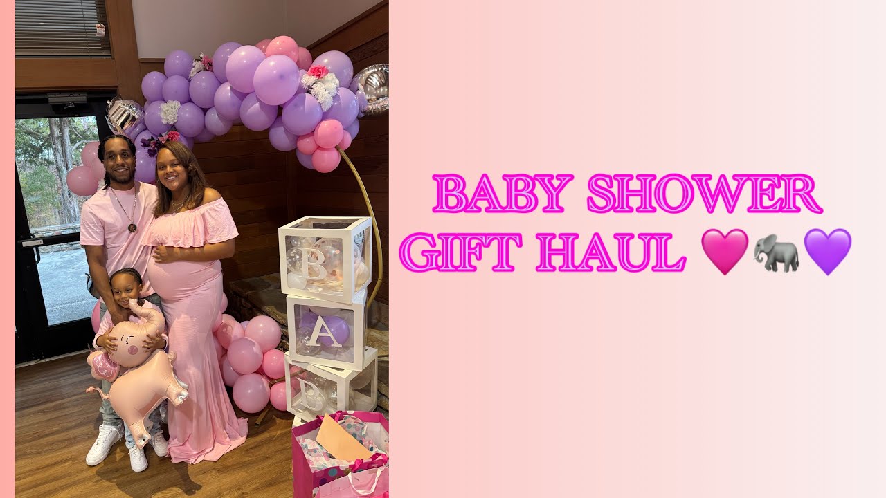 BABY SHOWER GIFT HAUL 🩷🐘💜