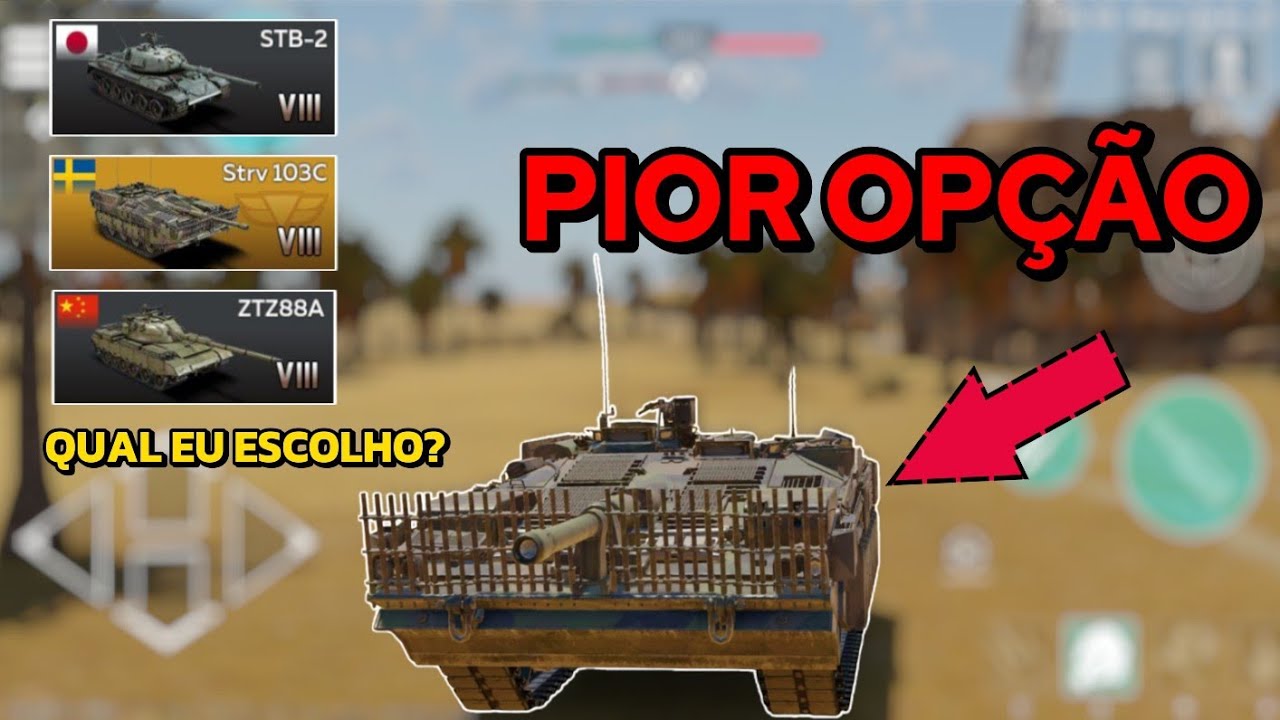 O PIOR TANQUE DO TOP TIER - War Thunder Mobile PT-BR
