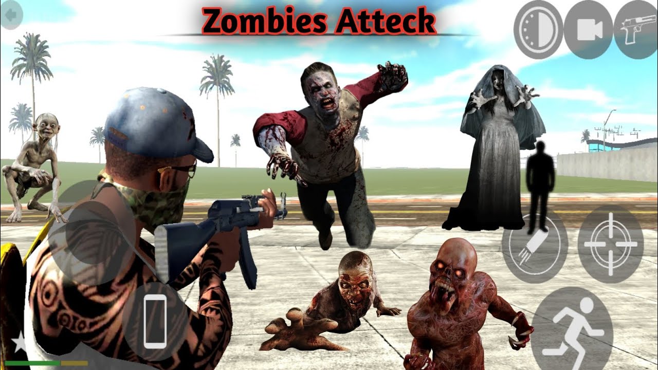 Zombies Atteck || Indian bike driving 3D gameplay 😎