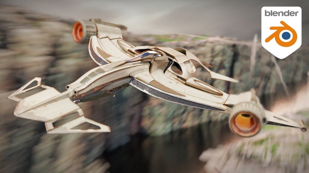 Create a Sci-Fi Spaceship in Blender (Breakdown)