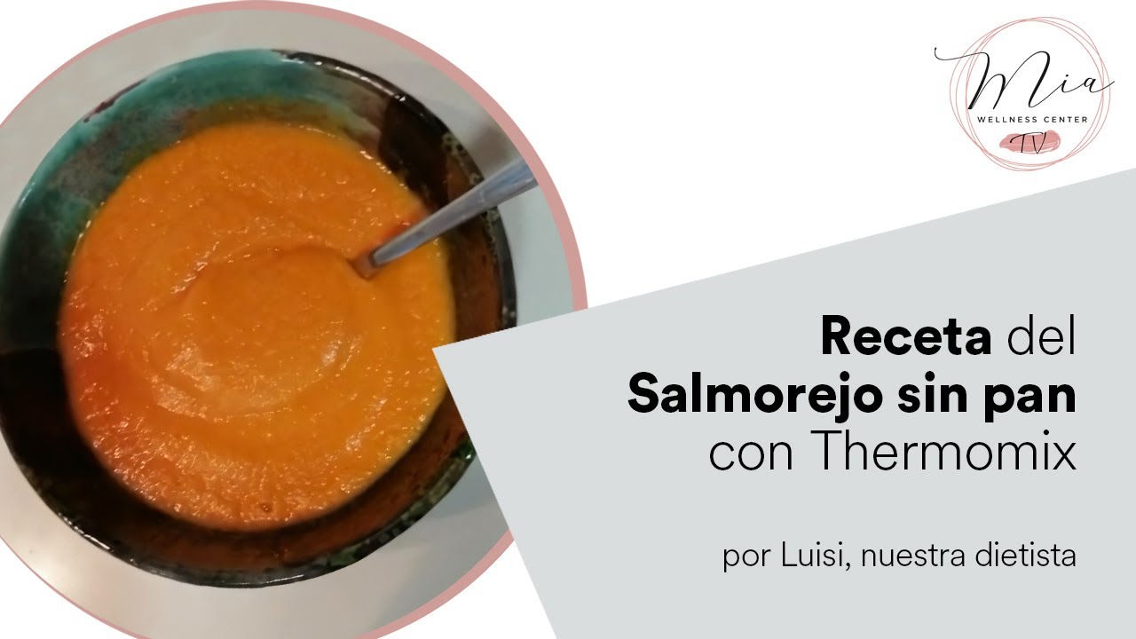 Salmorejo sin Pan con Zanahoria Thermomix [4 Ingredientes]