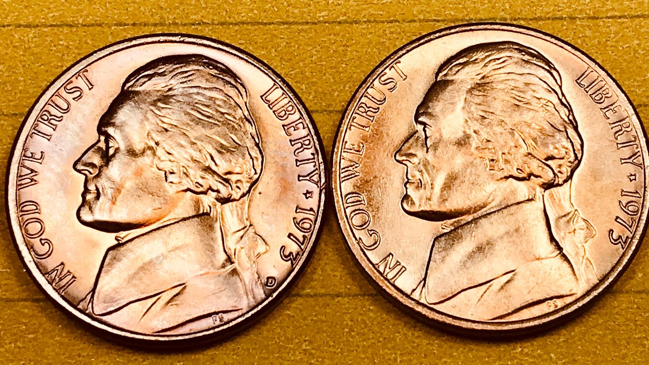 1973 US Nickels - Check The Steps - United States 5 Cents Coin