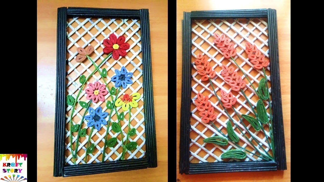 Newspaper craft idea | Diy Newspaper Wall decor