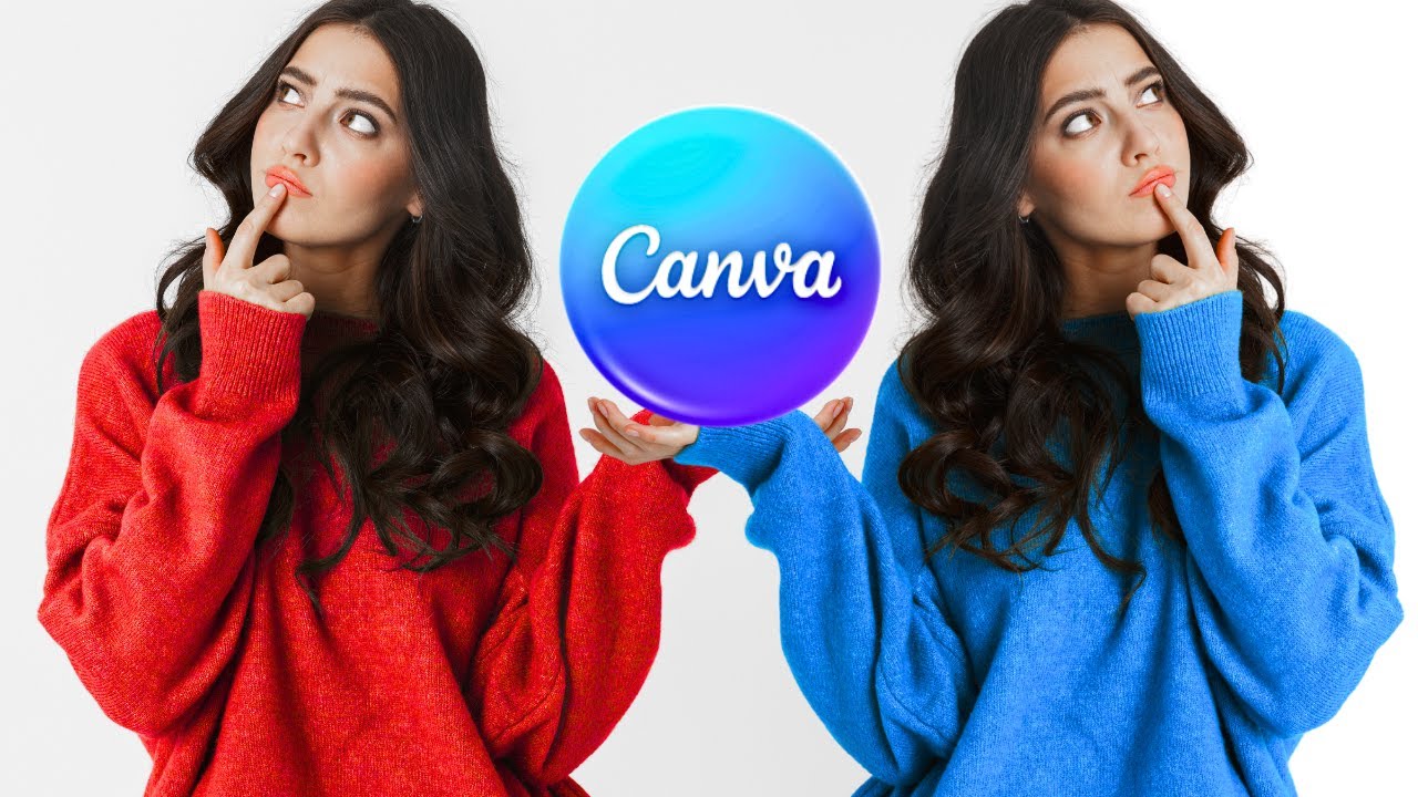 Como MUDAR COR DA ROUPA no Canva