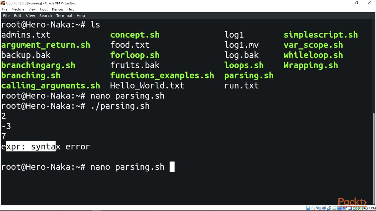 Linux Shell Scripting: Automating Command Line Tasks:  Parsing – Check Whether  | packtpub.com