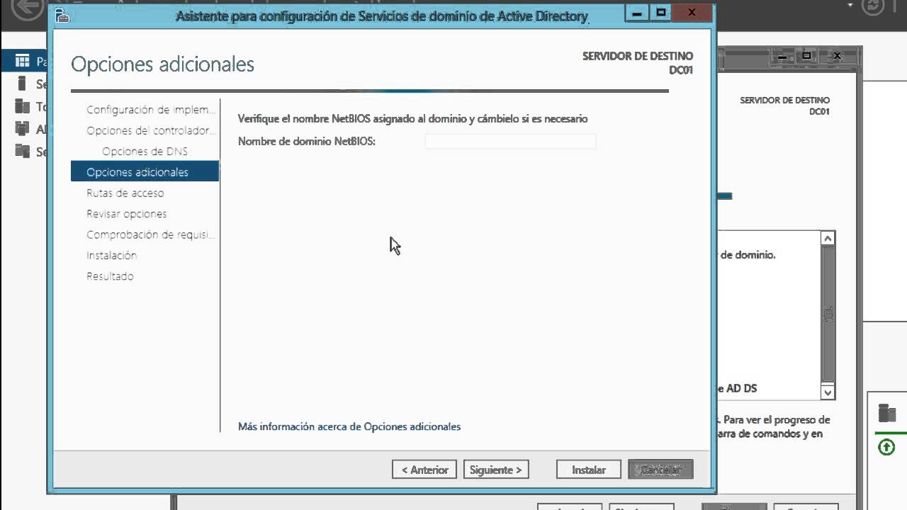 Windows Server 2012 - Crear controlador de dominio