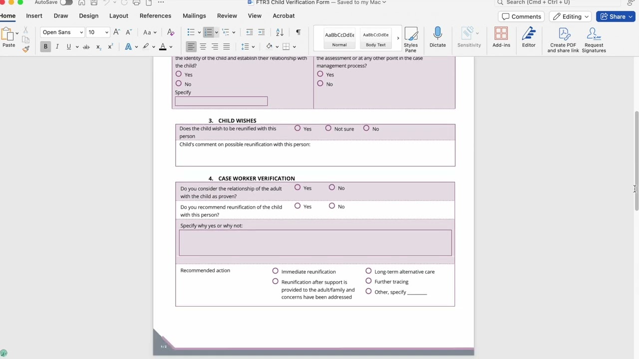 UASC and FTR Forms Video: FTR3 Child Verification Form