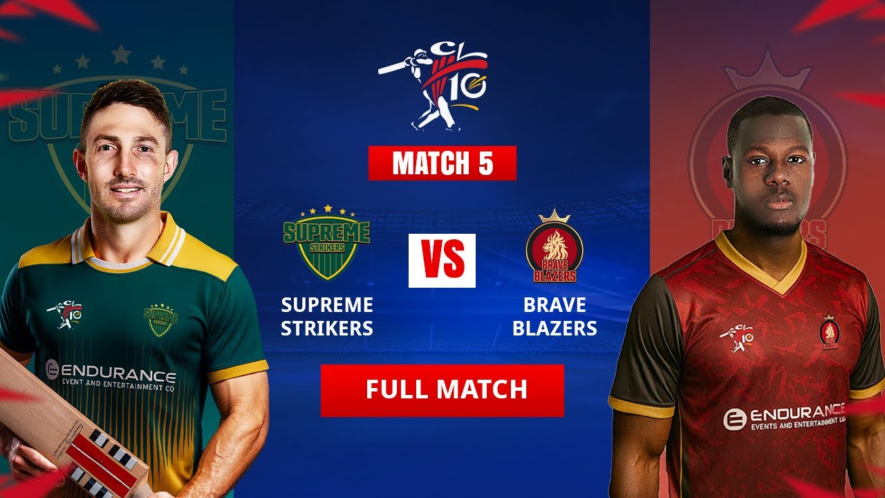 Shaun Marsh vs Carlos Brathwaite | Supreme Strikers vs Brave Blazers | CLT10 - Match 5
