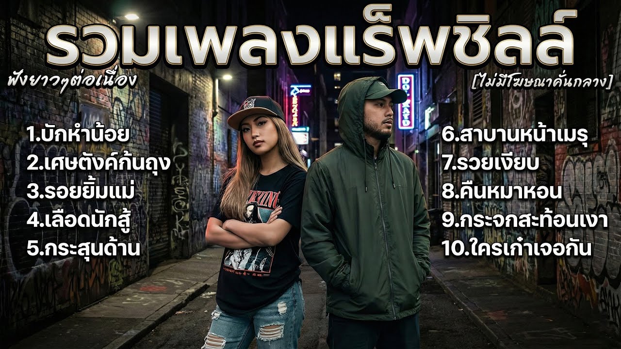 รวมเพลงแร็พ ฮิปฮอป Rap/Hip hop ฟังเพลินยาวๆ ไม่มีโฆษณาคั่นบ่อย - [RAP ZONE V] Vol.13