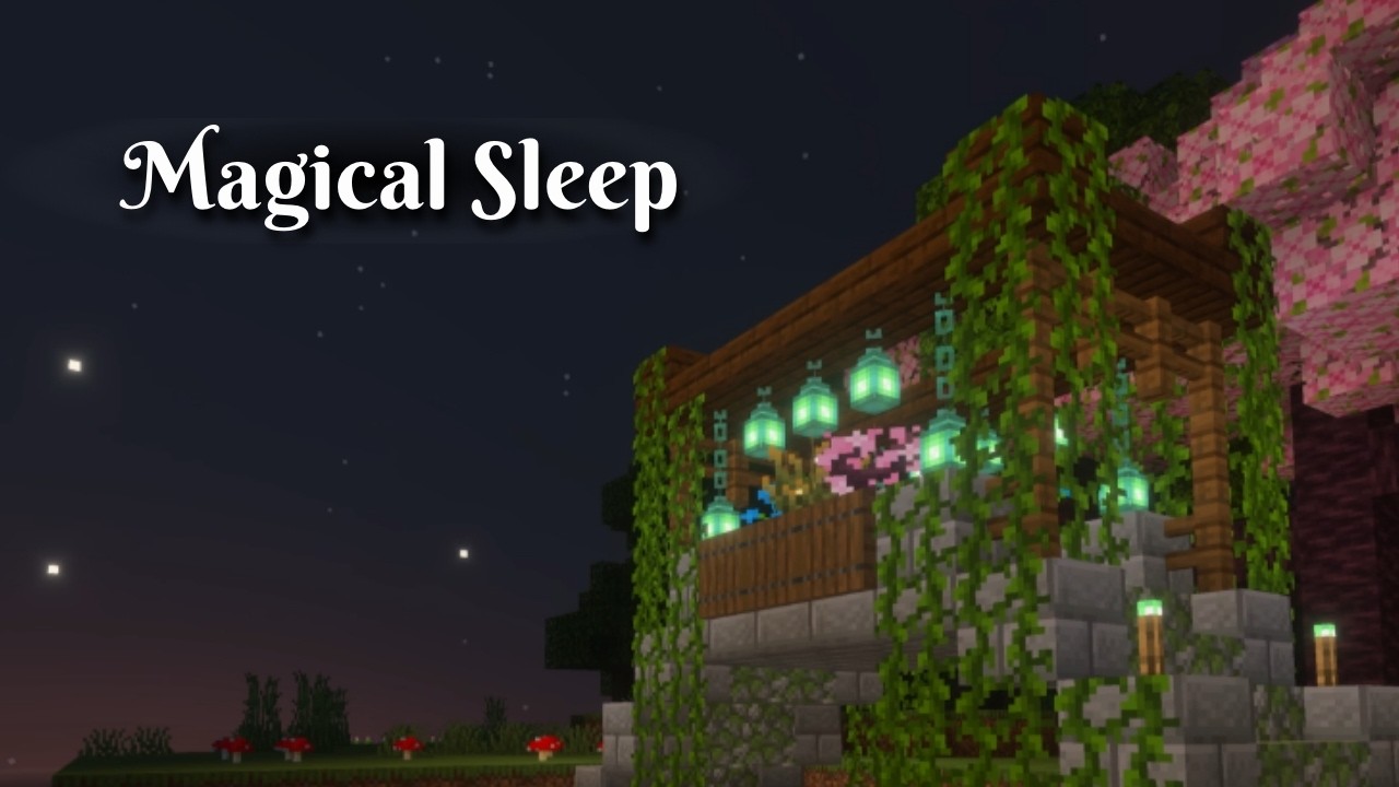 Enchanted Fairy Bridge at Dusk 🌸✨ | Relaxing Minecraft Ambience Music (6 hours) for Sleep & Study