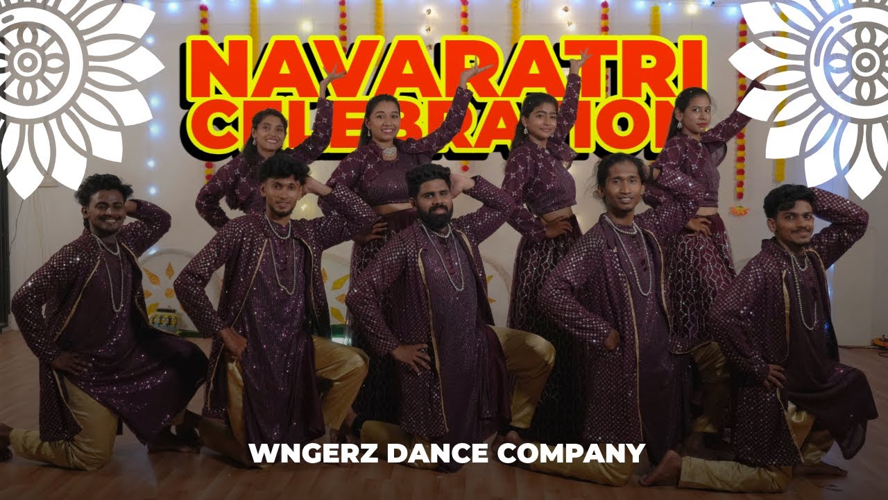 NAVARATRI CELEBRATION 🌺🪔 || GRBA STYL || CHOGADA🎶|| WINGERZ DANCE COMPANY #navaratri #garba