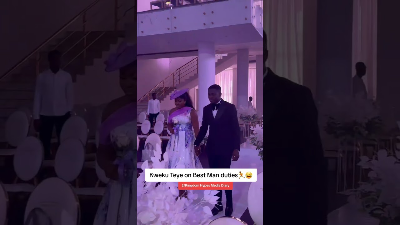 Kweku Teye on Best Man duties🏃😂 