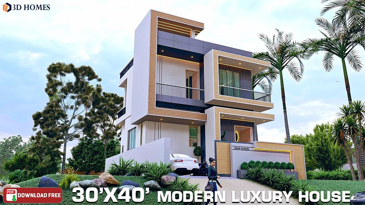 30x40 East Facing House Design 🏡 | Stunning 3BHK House Plan with Garden & Parking | Modern Home Tour