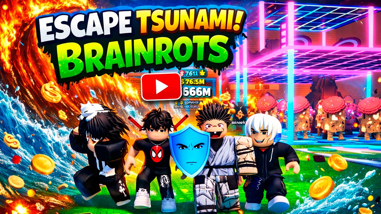 Upando Base no FUJA TSUNAMI PARA BRAINROTS #roblox #48