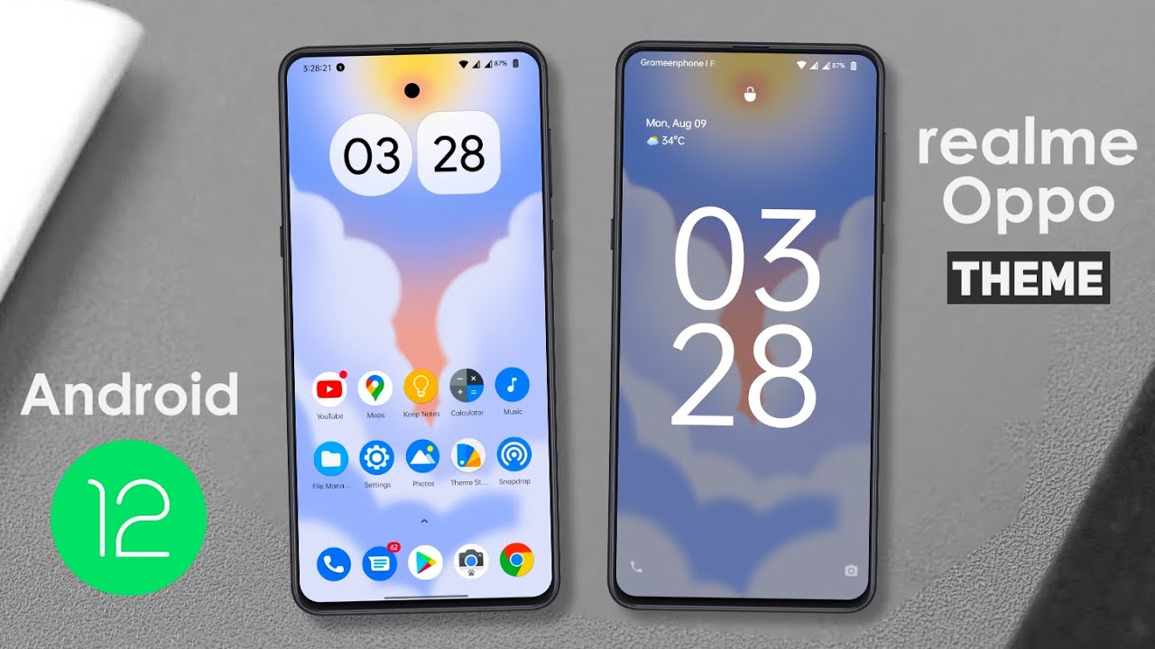 ⚡⚡Android 12 Theme for any Realme and Oppo devices (realme UI 2.0 Supported)