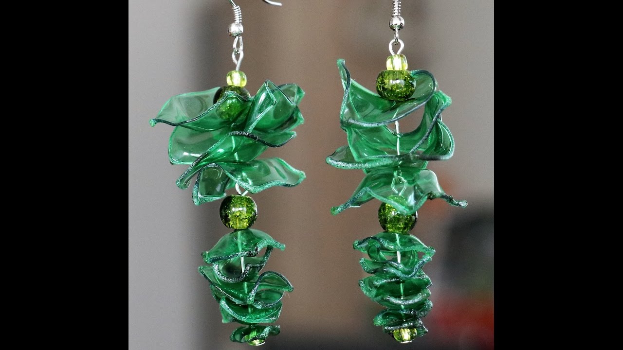 DIY - Recycled Plastic Bottle Earrings