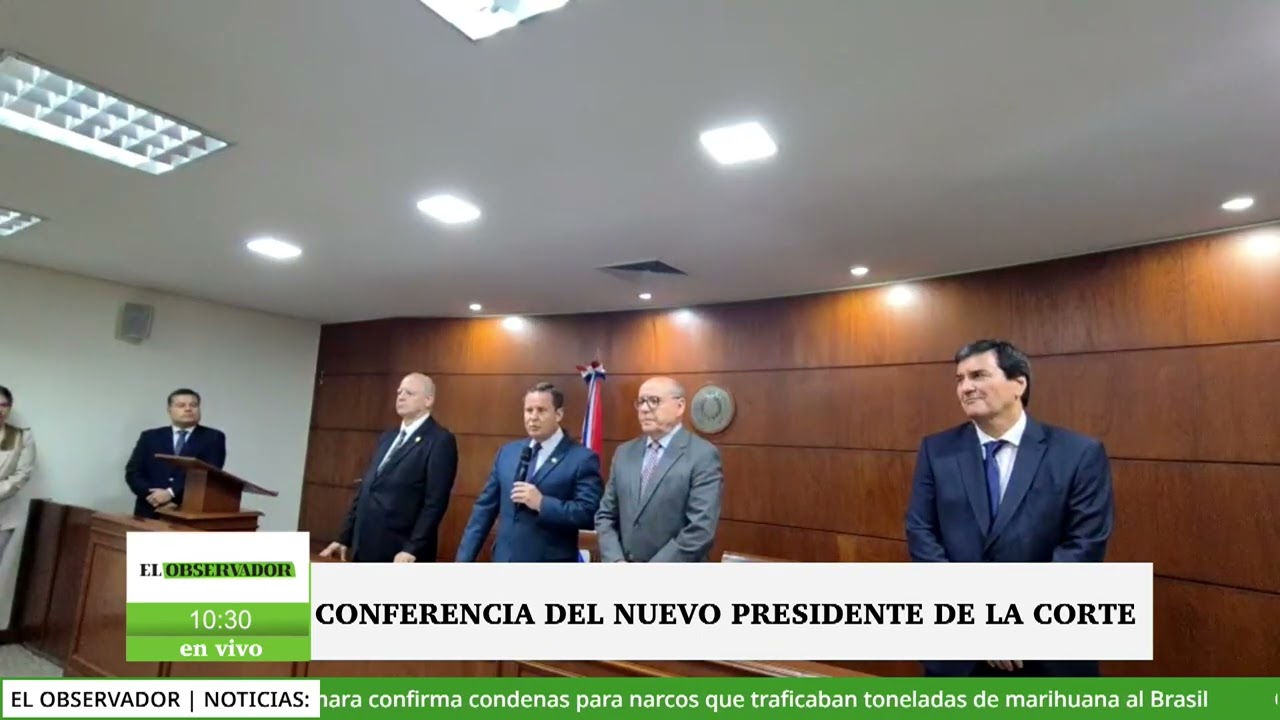 Conferencia de prensa de nuevas autoridades de la Corte Suprema de Justicia.📻